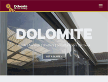 Tablet Screenshot of dolomiteawnings.com.au
